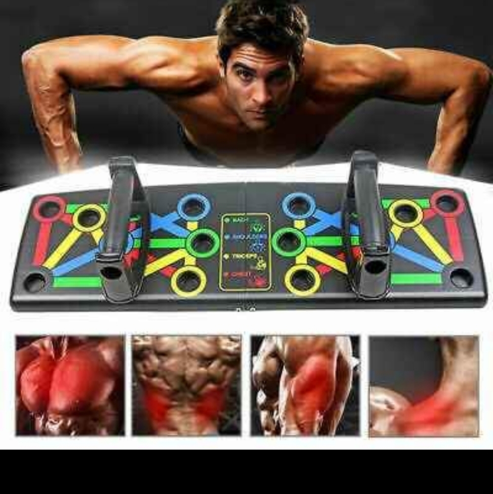 Folding push up rack board with accessories, brand new, several available